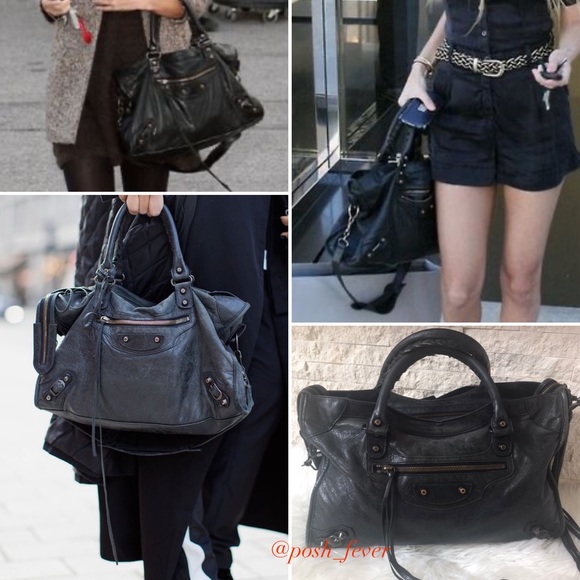Balenciaga Handbags - Authentic Balenciaga Black City Bag